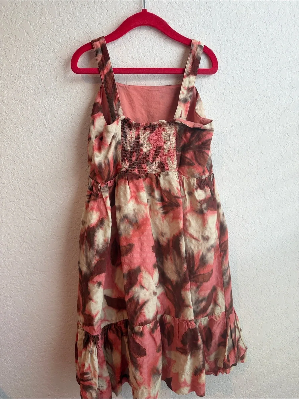 Tanya Taylor Girl's Mini Gia Dress - Floral Tie-Dye Linen Blend